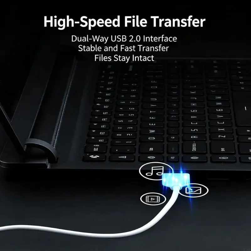 USB 2.0 Transfer Cord for External Drive Copy and Office Backup Use K1KF Quake