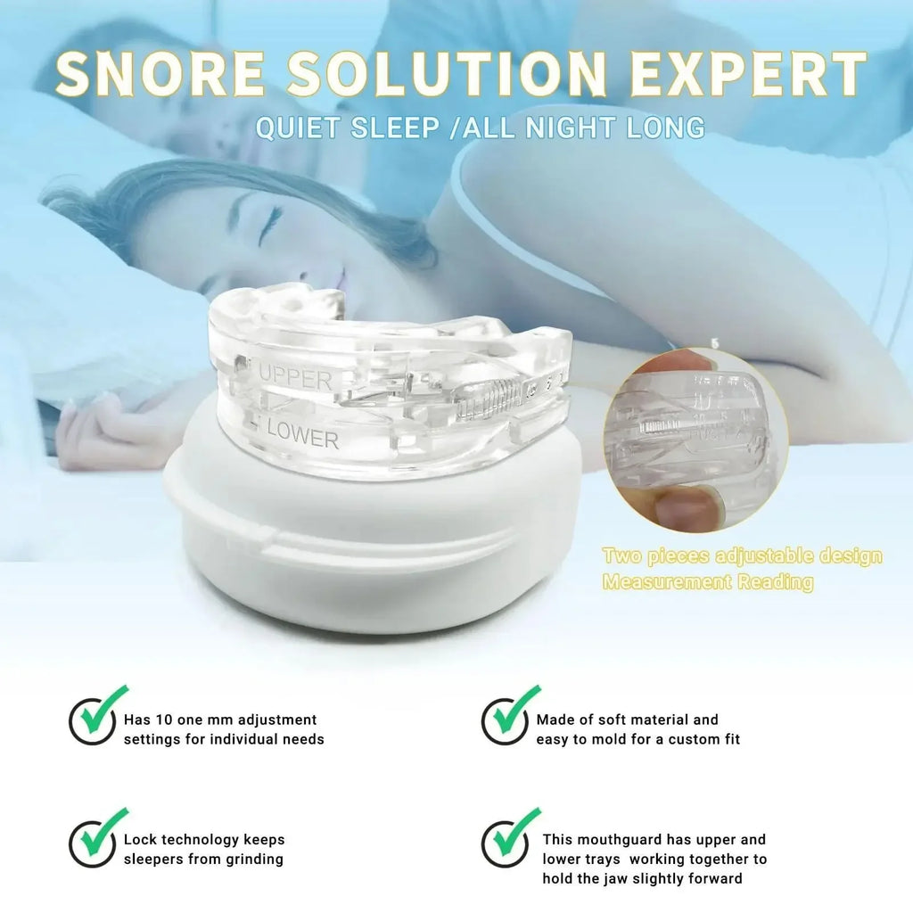 Anti Snoring Bruxism Mouth Guard Improve Sleeping Quality Anti Snoring And Apnea Snoring Device Mouth Guards with Storage Box Quake