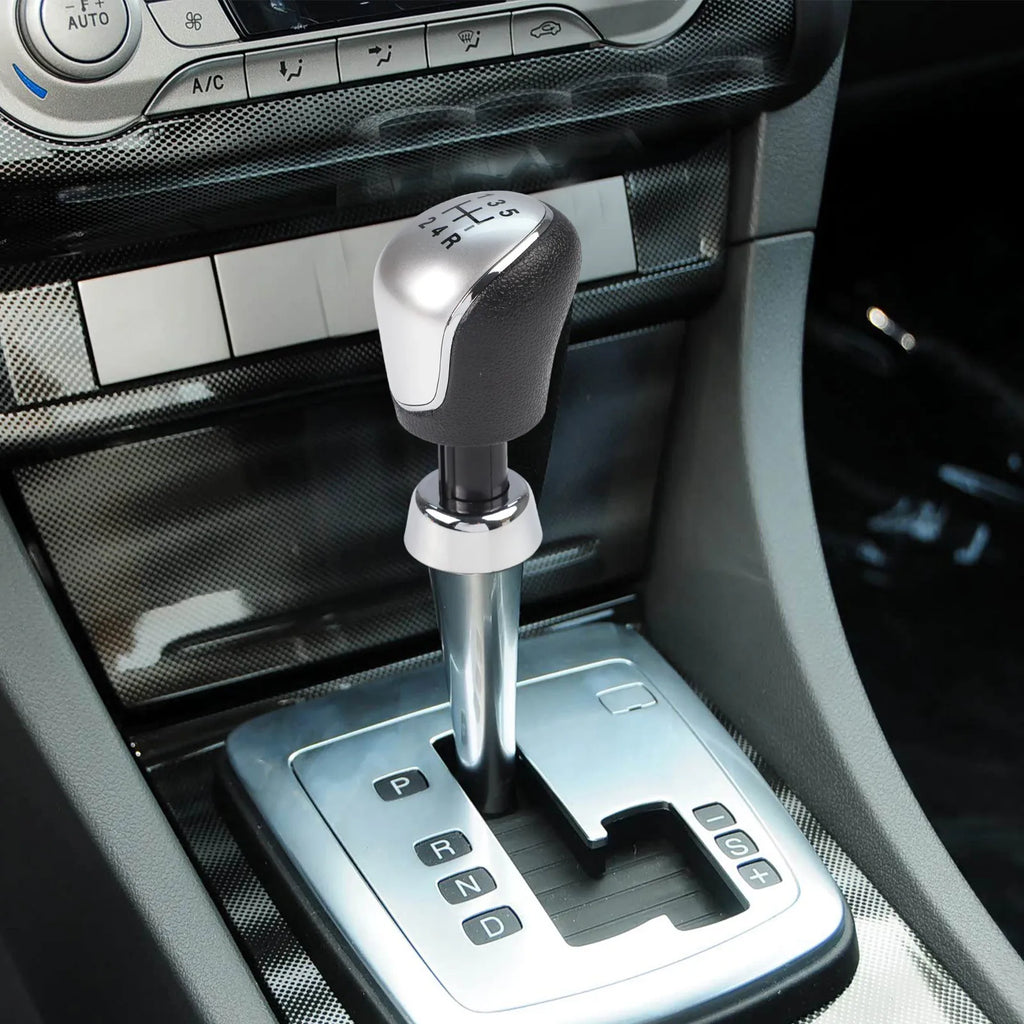 ABS Leather Knob Shifter Handball Vehicle Gear Shift Replacement Practical Gear Shifter Quick Installation Knob Quake