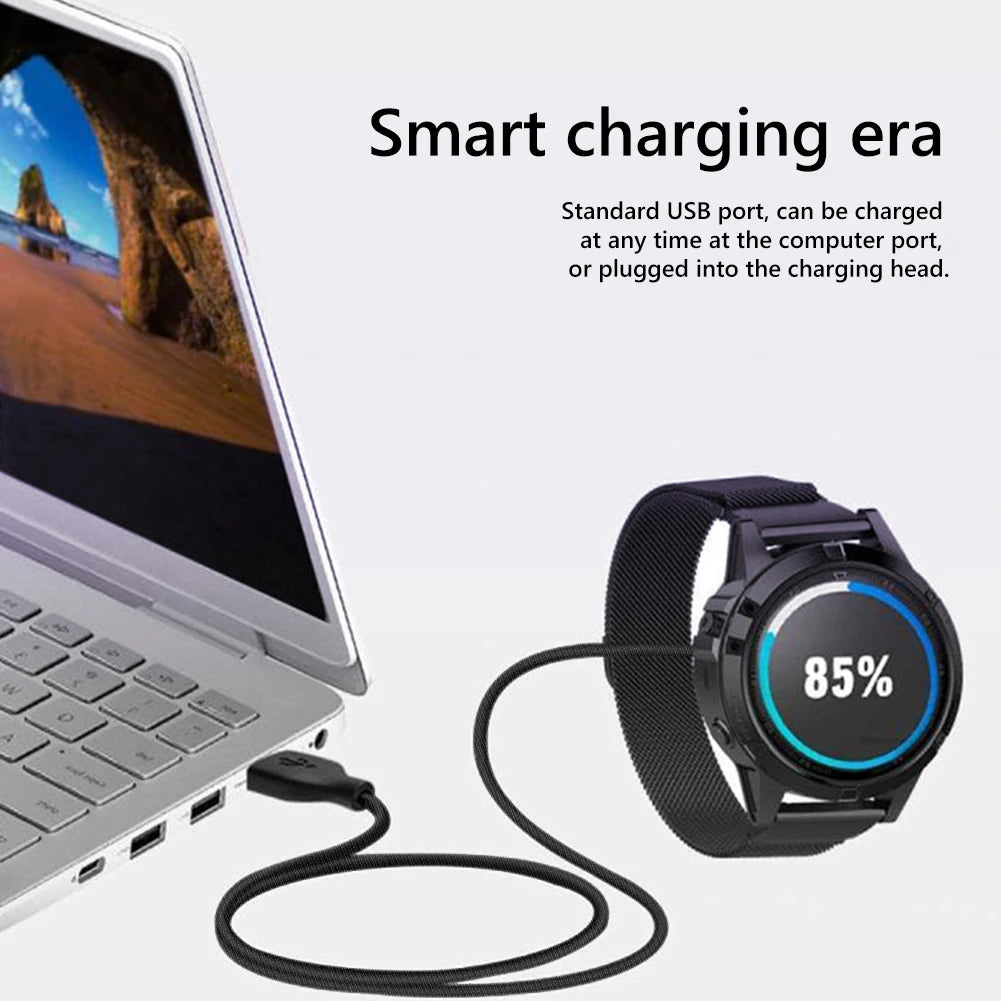 New For Garmin Fenix 7 7S 7X 6 6S 6X 5 5X 5S Vivoactive 3 Forerunner 945 935 245 Instinct 2 USB Charging Cable Data Cord Charger Quake