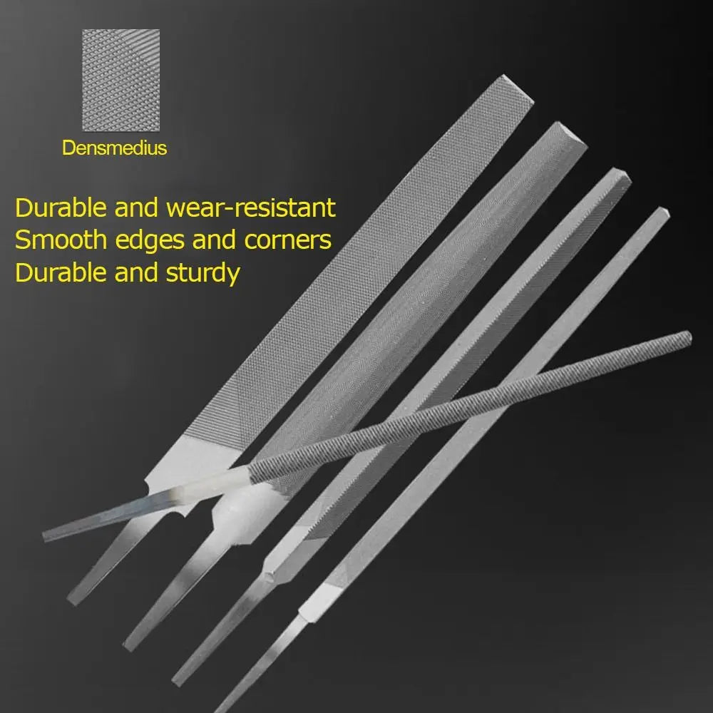 Durable Steel Steel Files 6/8 Inch Flat/Semicircle/Triangle/Circle/Square Saw File Grinding Straightening Hand File Leather Quake