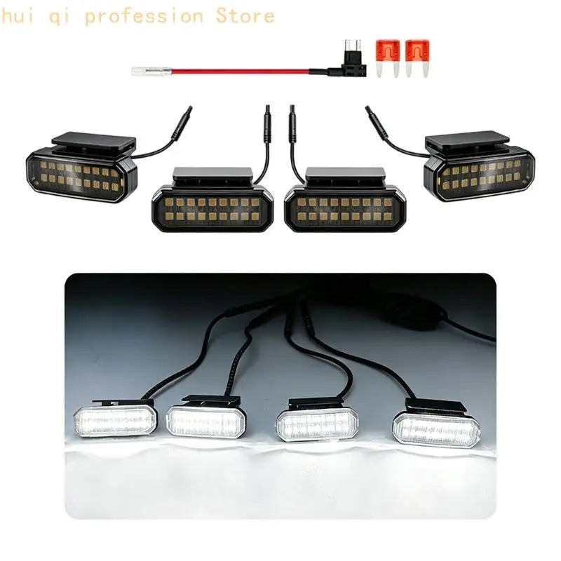 Flashing Front Grille Marker Light Set for Daily Styling Projects H8WE Quake