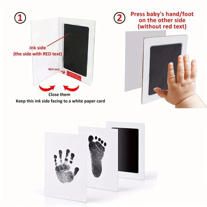 Pet Paw Print Keepsake Kit - Clean Touch Ink Pad for Dogs & Cats, Create Lasting Paw/Footprint Impressions, Perfect for Memorial Quake