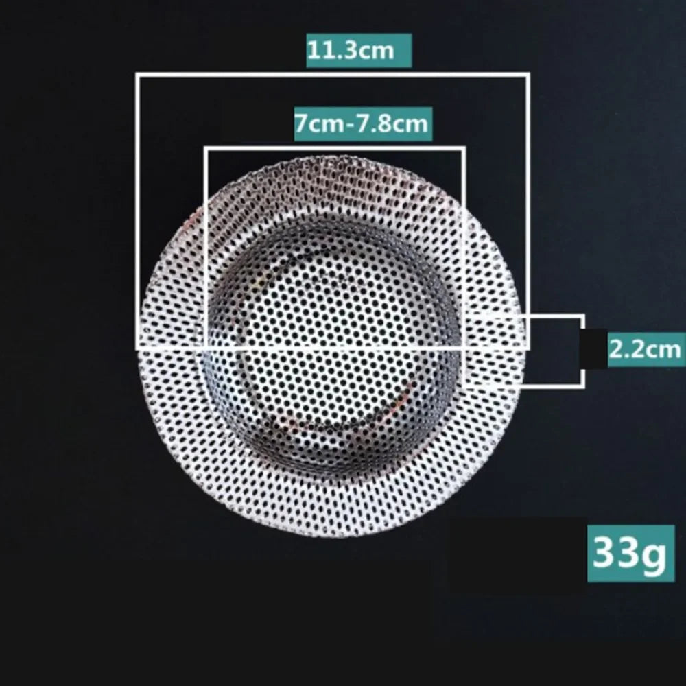 Water Sink Filters Sink Mesh Strainer Kitchen Tool Stainless Steel Bathroom Floor Drains Cover Shower Hair Catche Stopper Tools Quake 11.3CM