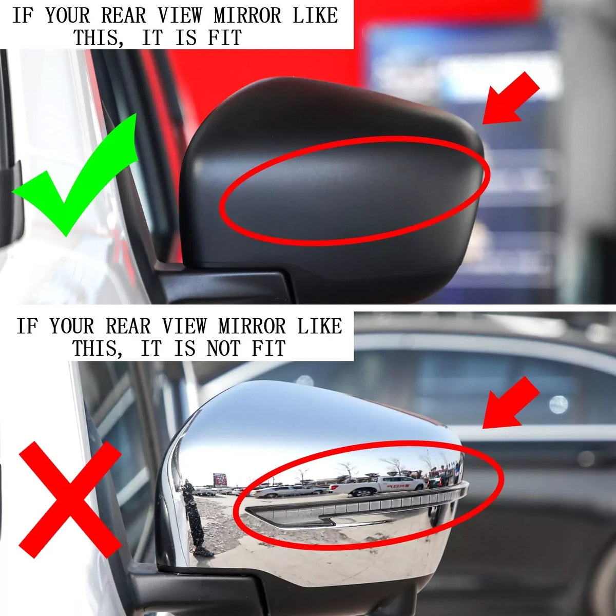 For Nissan Navara D23 NP300 2017-2019 Car Sticker Rearview Side Mirror Cover Wing Cap Exterior Door Rear View Case Trim Carbon Quake