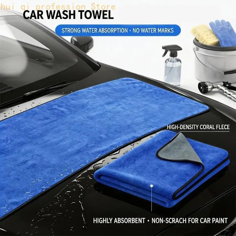 Super Absorbent Microfiber Car Wash Towel Soft Drying Cloth For Auto Detailing H8WE Quake