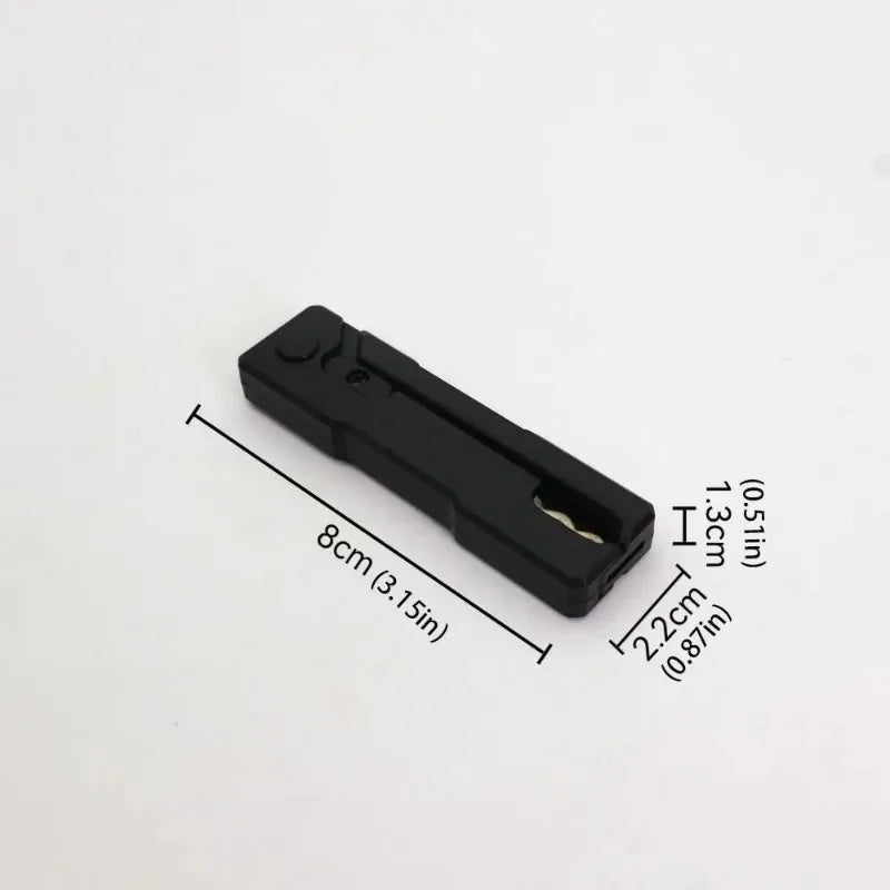 1pcs Multi Functional Tool Quick Flipping Concave Carving Rake Stainless Steel Lock Pick Set Efficient Lock Pick Handheld Quake black