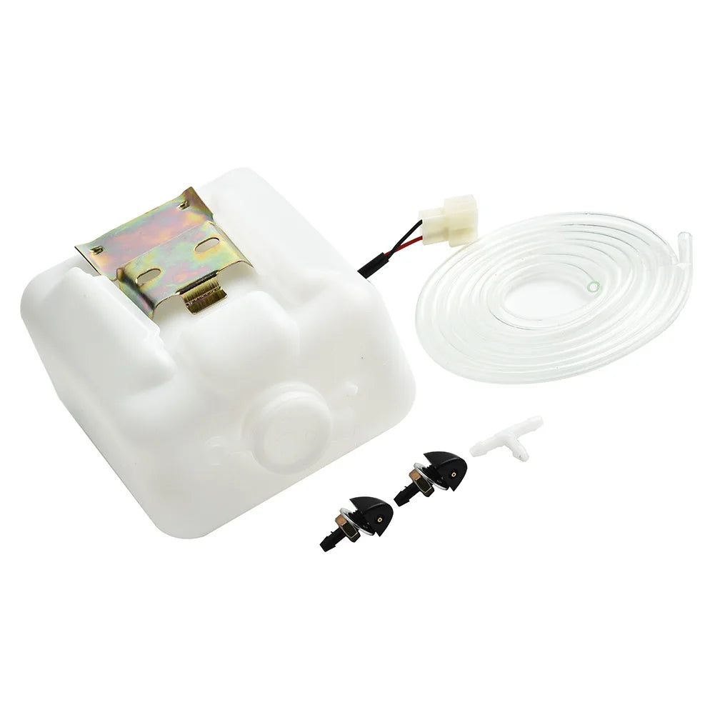 Hose Wash Tank kit Jet Reservoir Bottle Tank Windshield 2Pin Car Quickly Replacement Washer Assembly Hose Wash Quake