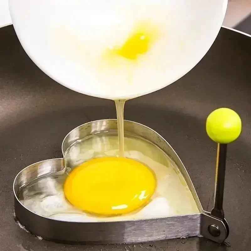 5 Styles Fried Egg Mold DIY Breakfast Pancake Shaper Stainless Steel Omelette Mould Frying Egg Cooking Tools Kitchen Accessories Quake