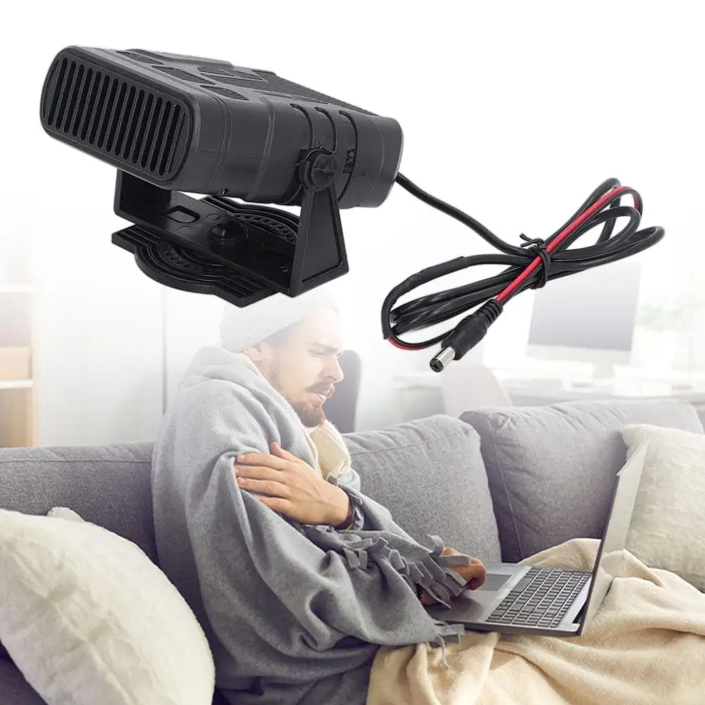30W Solar Panel Car Heater Winter Defroster Heating Fan Pet House Warmer Warm Natural Wind Speed Electric Heater Quake