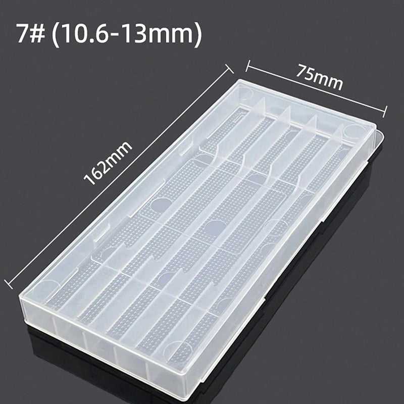 1PCS Transparent 5/10 Hole Plastic Drill Bit Storage Box Empty Tool Organizer for Woodworking Drill Quake A8
