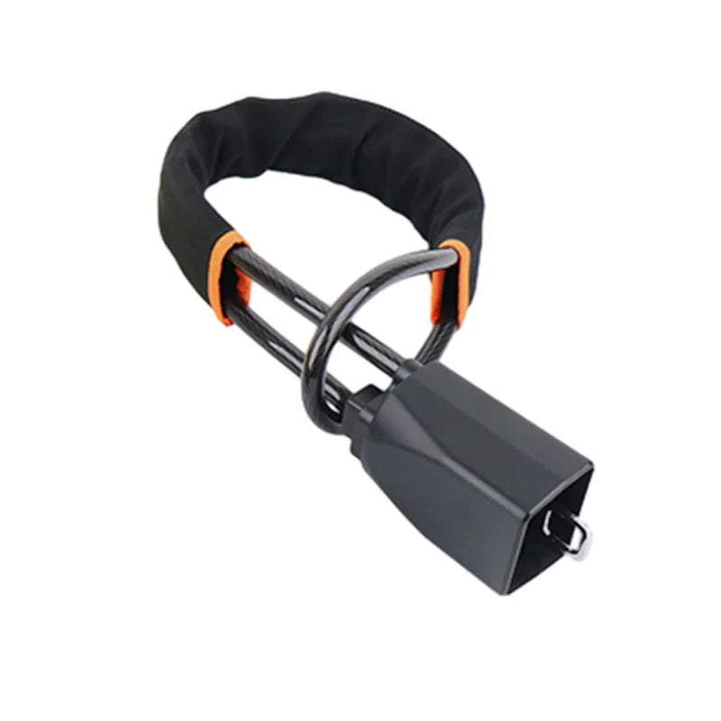 Vehicle Steering Wheel Anti Theft Lock Hot Selling Steel Cable Safety Buckle Lock Durable Easy Install Car Security Lock Quake black