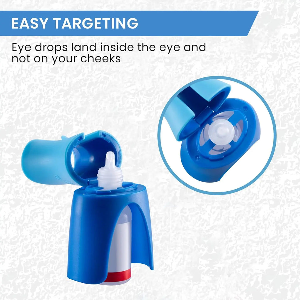 Reusable Eyedrops Holder Eye Drops Bottle Helper Eye Ointments Drops Holder Device Eyedrop Guide Aid Help Applicator Care Tool Quake