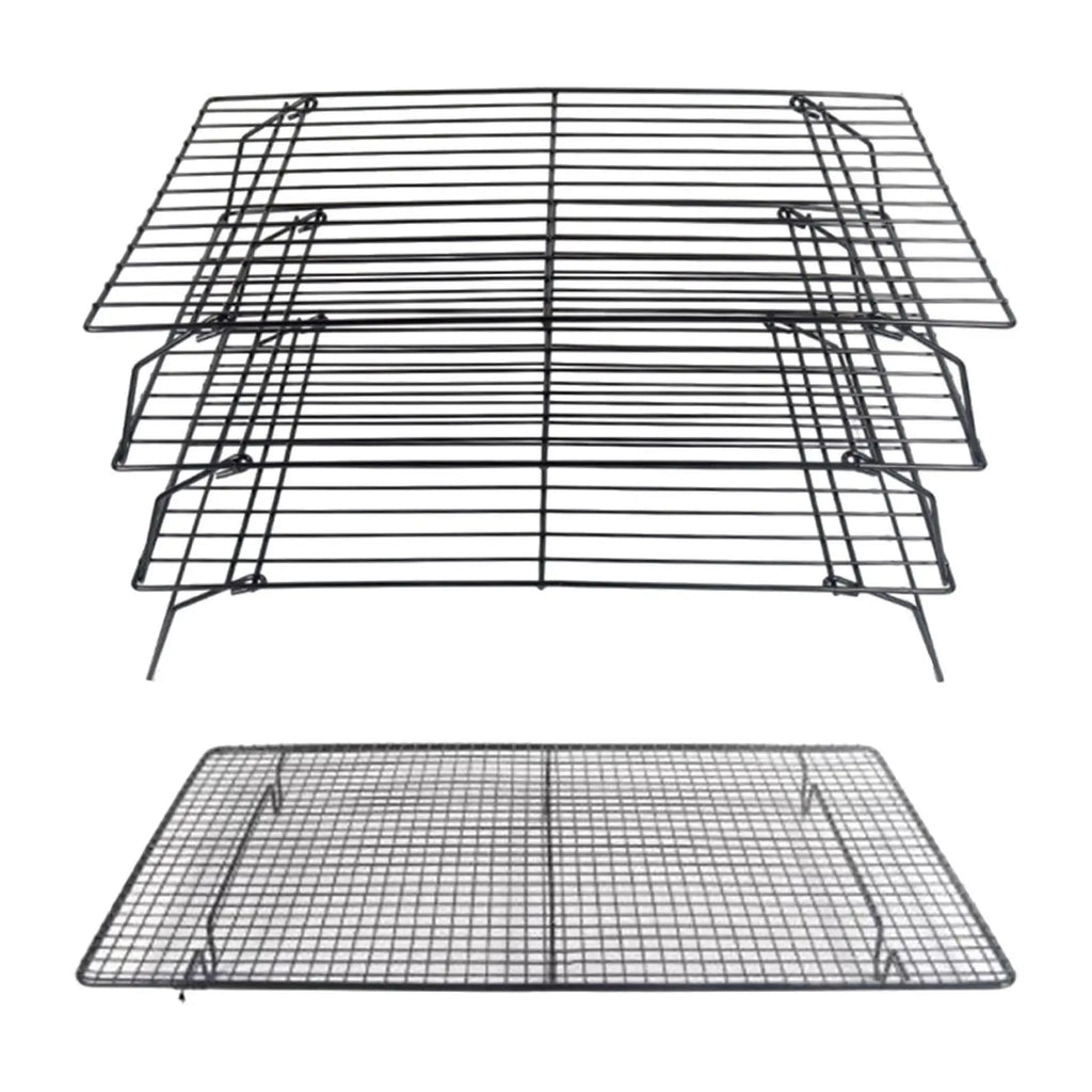 Baking Rack Easy to Clean Small Heavy Duty Roasting Cooling Wire Roasting Rack Cookies Cooling Rack for Cake Pizza Bread Biscuit Quake