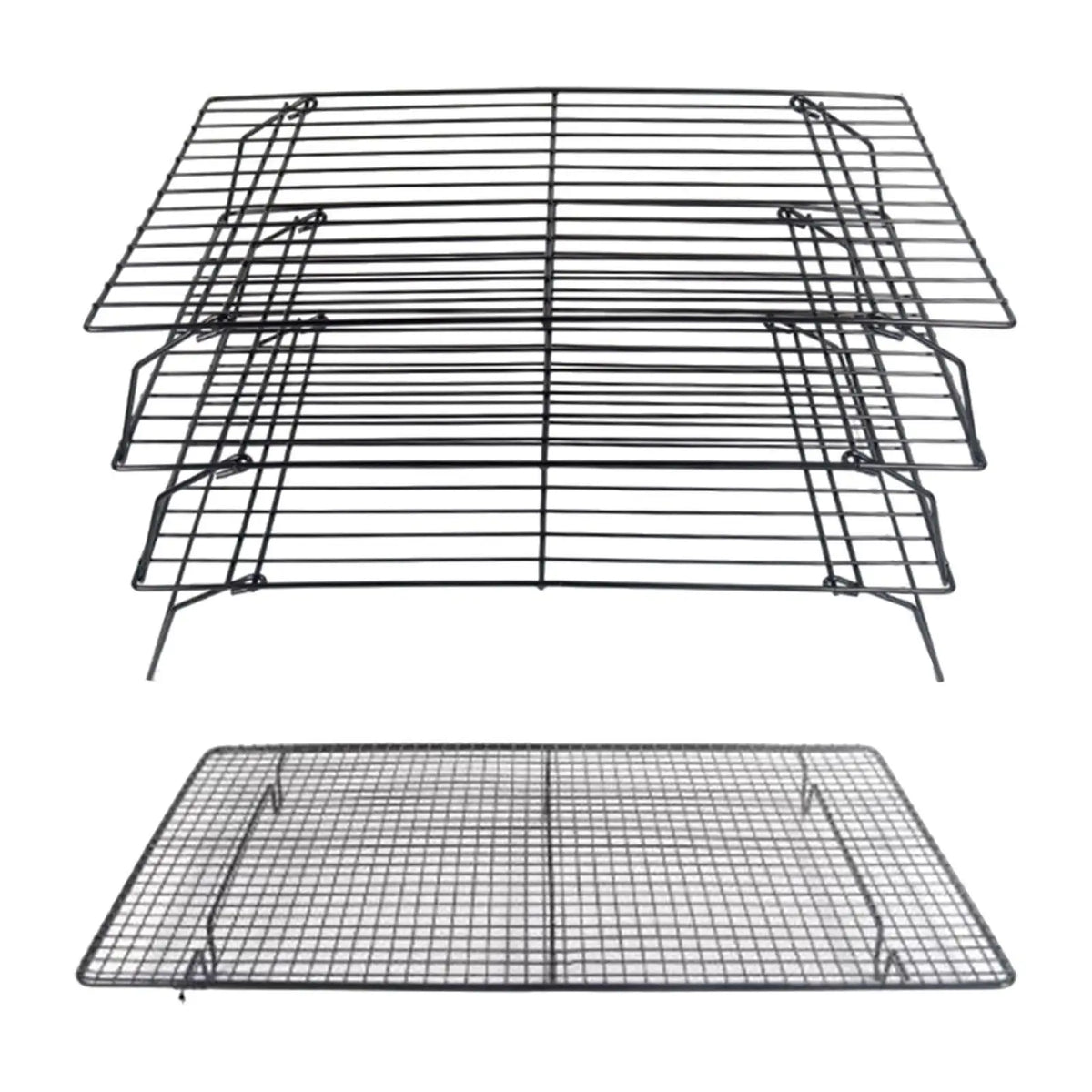 Baking Rack Easy to Clean Small Heavy Duty Roasting Cooling Wire Roasting Rack Cookies Cooling Rack for Cake Pizza Bread Biscuit Quake