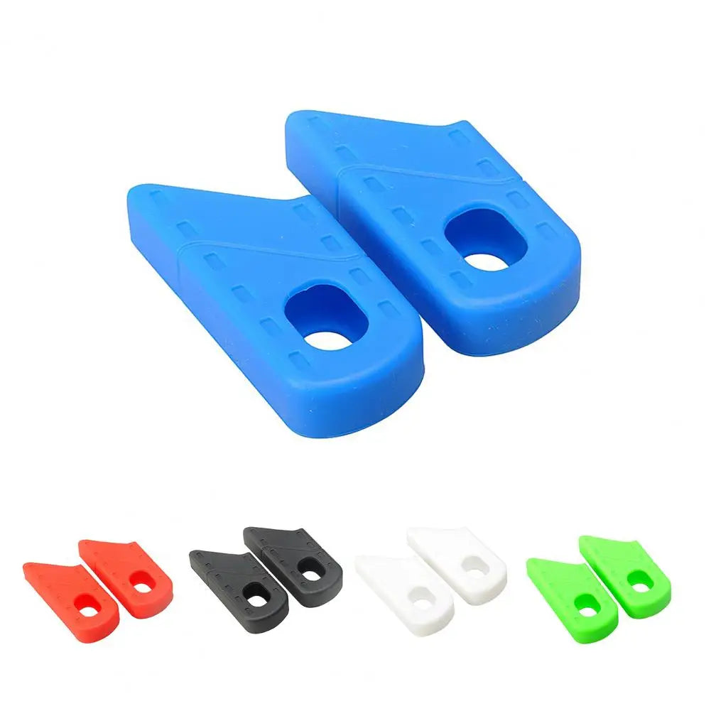 1 Pair Convenient Crank Protector Anti-scratch Portable Crank Protective Case Silicone Elastic Crank Protective Cover Quake