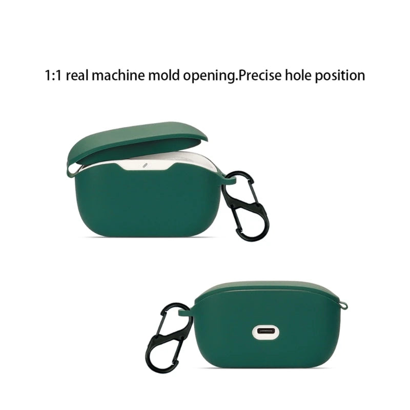 Compatible for JBL Wave Buds Shockproof Headphone Sleeve Impact-resistant Housing Anti Dust Washable Silicone Soft Cover K1KF Quake