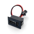 1PCS USB Female Base Type-C Double-Layer Socket Lamp Charging Socket Power Phone Socket With Cable Connector Quake 1pcs
