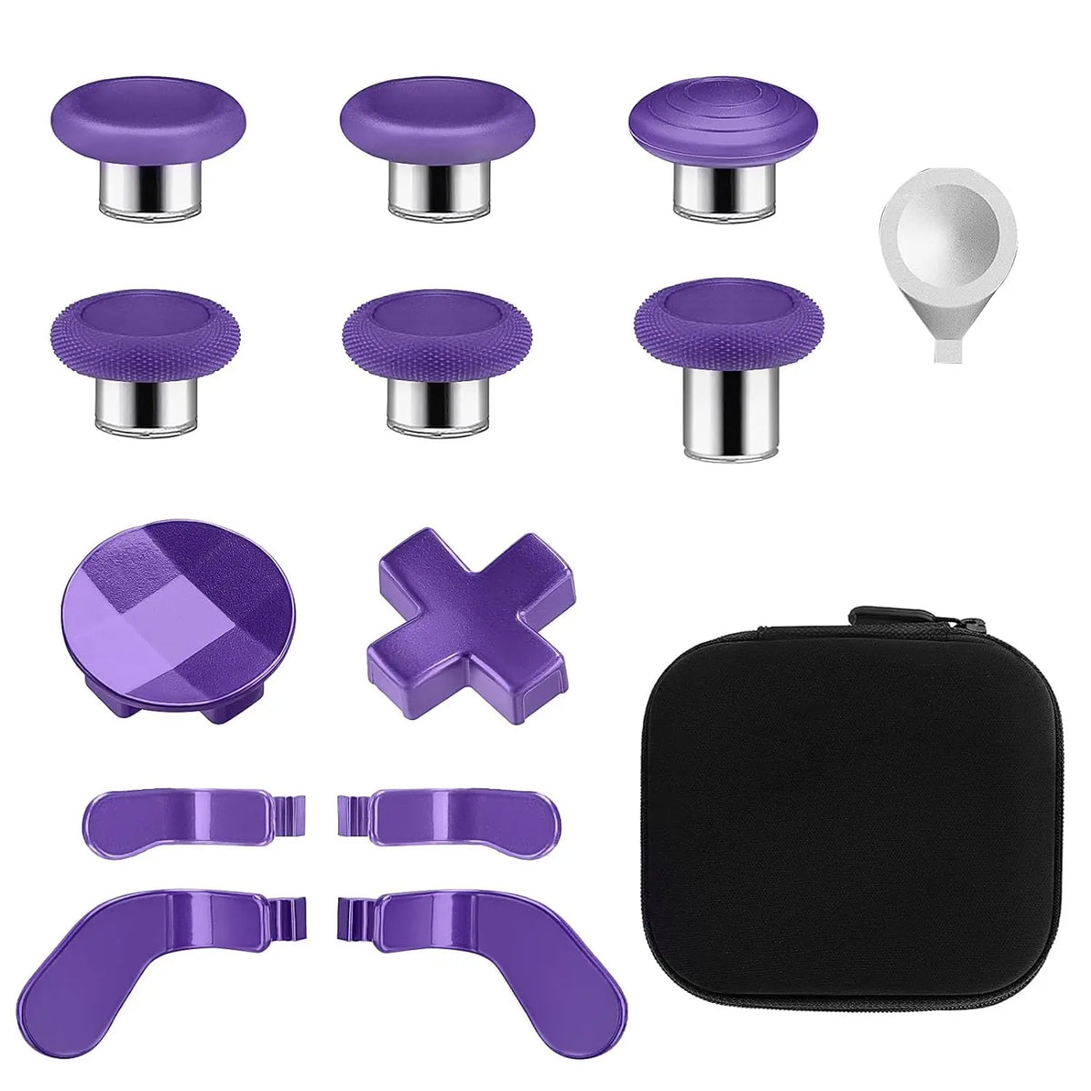 For Xbox Elite Controller Series 2 14 in 1 Plating Accessories Kits Parts Including 6 Swap Joysticks,4 Paddles,1 Standard D-Pads Quake Light purple