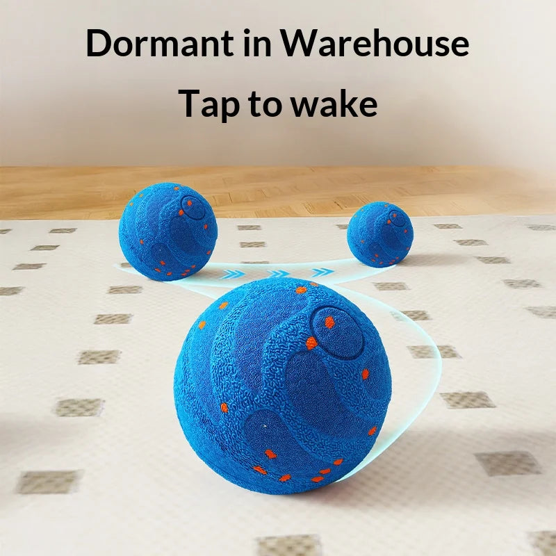 Smart Interactive Dog Toy-Indestructible E-TPU Toy Ball for Aggressive Chewers- Automatic Moving-Rechargeable Ball Quake