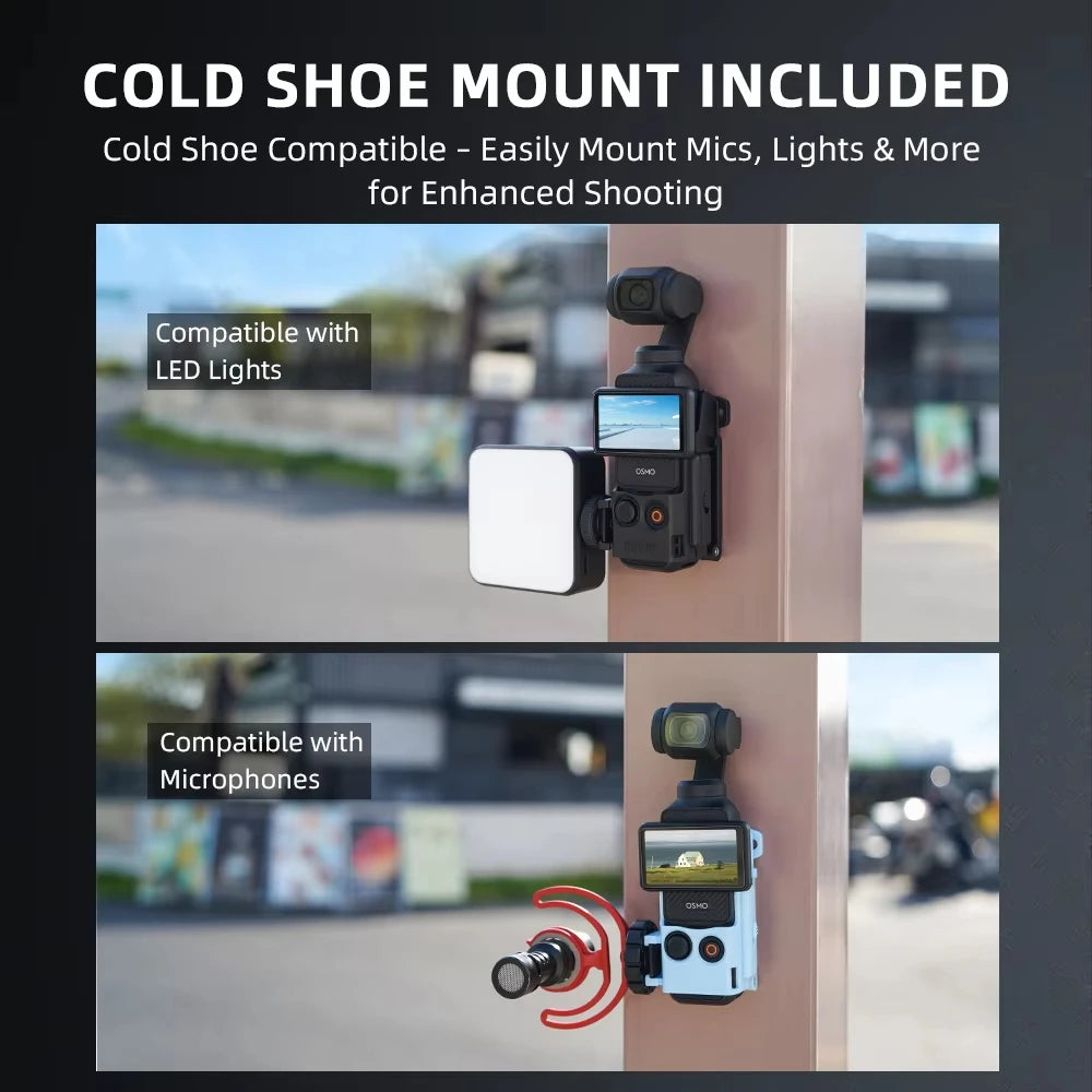 BRDRC Magnetic Mount for DJI Osmo Pocket 3,Quick Release Adapter Frame Holder,Pocket 3 Outdoor Travel Vlogging Accessories Quake