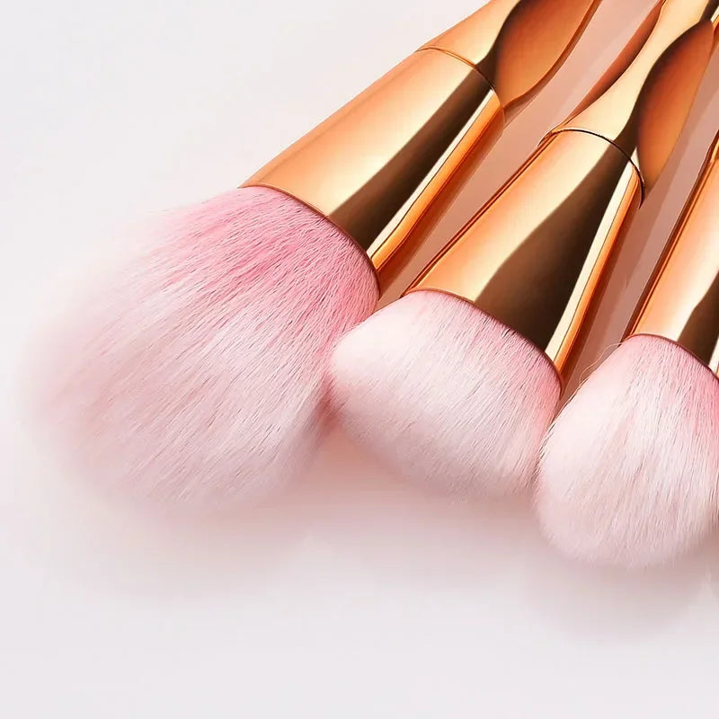 5Pcs Makeup Brushes Set Foundation Contour Powder Blushing Eye Face Blending Make up Brush Kit Cosmetic Tool Quake