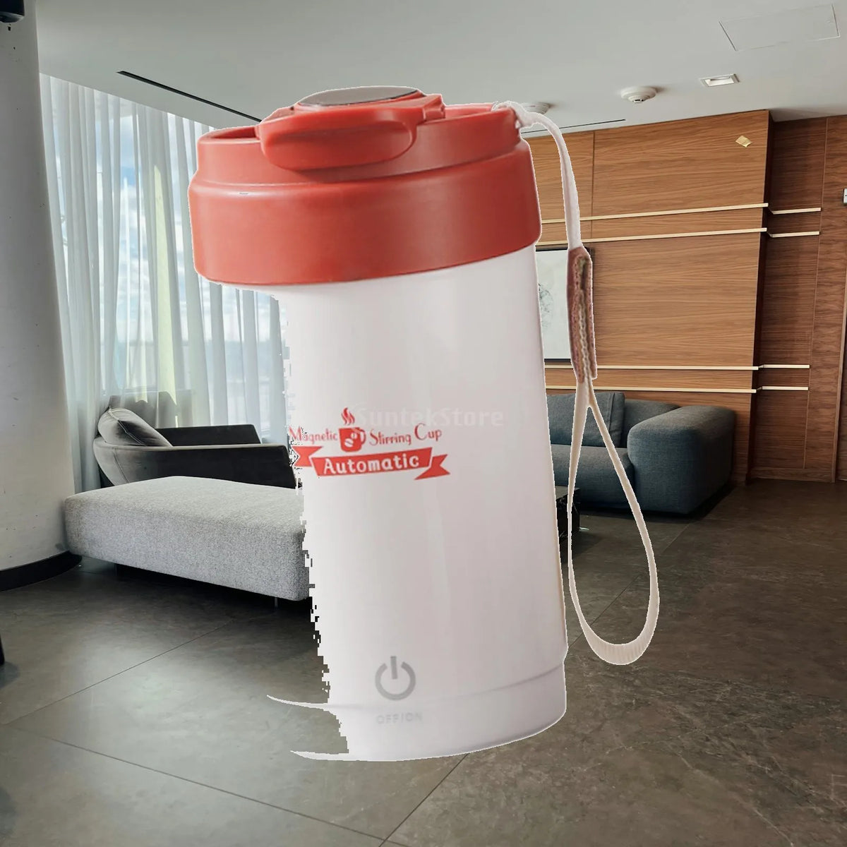 Auto Stirring Mug Stainless Steel Self Mixing Coffee Tumbler Tea Electric Mixing Cup for Backpacking Gym Camping Bedroom Hiking Quake