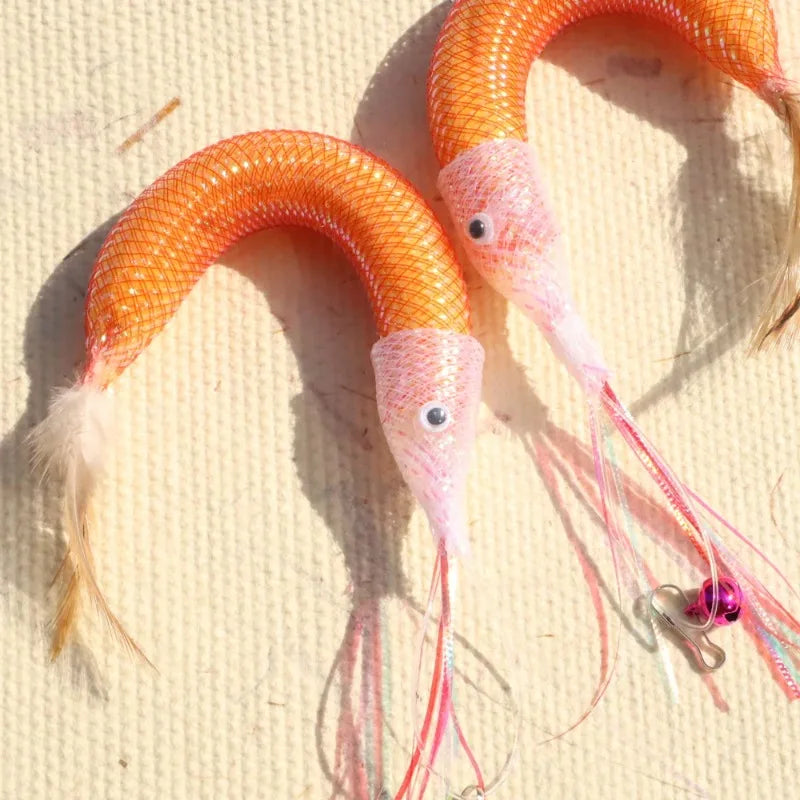 Multifunctional Cat Toy Feather Teaser Wand Replacement Head Wool Shrimp Enrichment Toy For Pet Self Play Chewing Quake