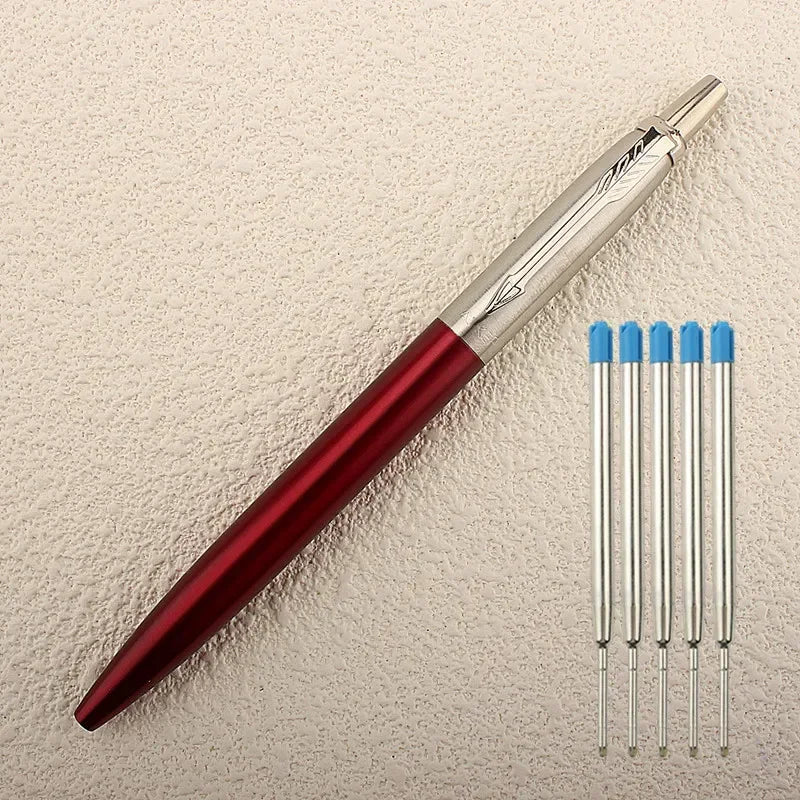 New Luxury Metal Ballpoint Pen Office Commercial Press Metal Pens Gift Automatic Ball Pens for School Quake T-9