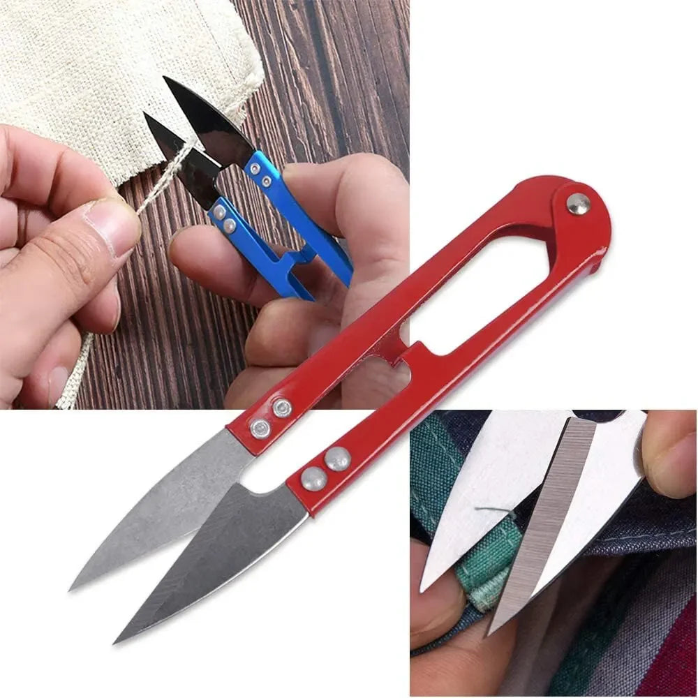 for Yarn Threads Fabric Craft Needlework Scissors DIY Sewing Supplies U Shape 1pcs Sewing Scissors Thread Cutter Quake