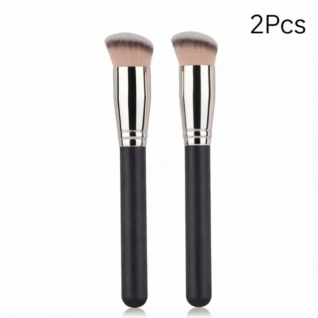 Foundation Concealer Brush Premium Contour Blusher Brushes Flawless Under Eye Dense Face Makeup Brush For Blending Quake 2Pcs