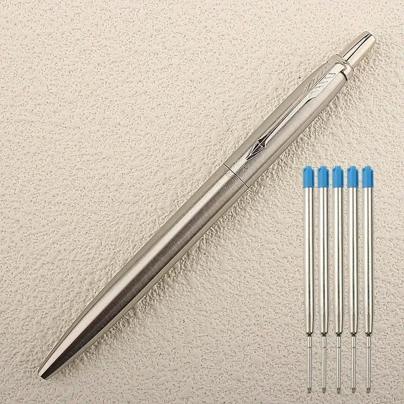 New Luxury Metal Ballpoint Pen Office Commercial Press Metal Pens Gift Automatic Ball Pens for School Quake T-8