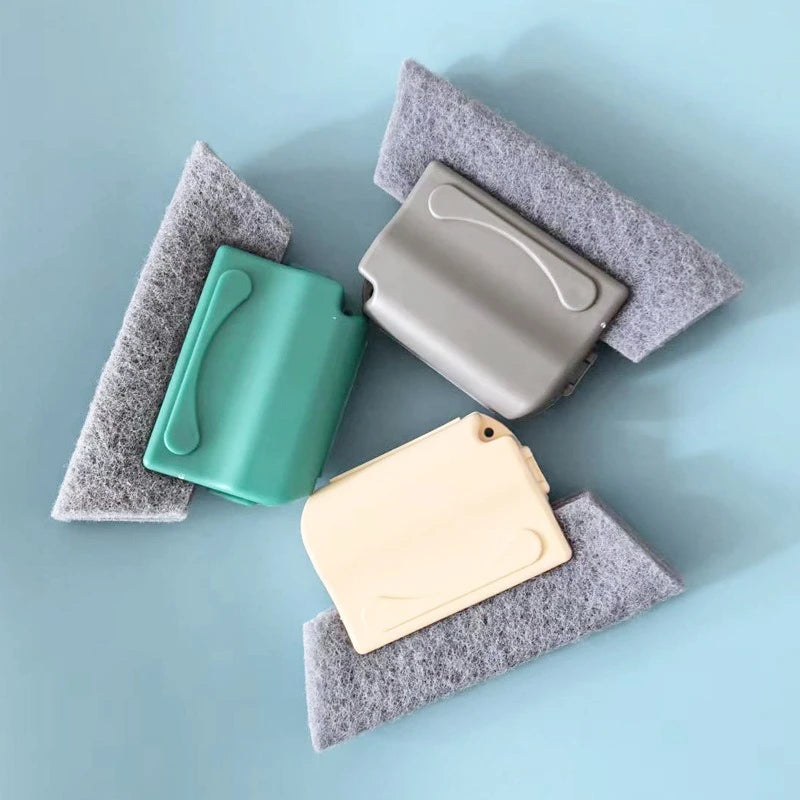Household Window Track Cleaning Brush Slit Dust Remover Brush Detachable Scouring Pad Groove Dead Corner Cleaning Tool Quake