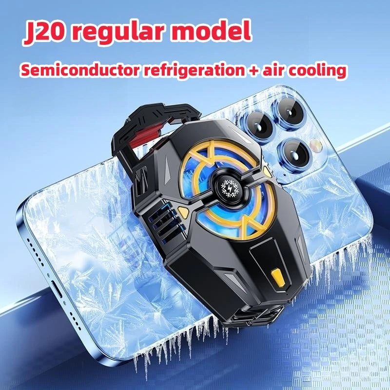 New J20 digital display mobile phone radiator cooling Mobile fan for IPhone Xiaomi Samsung Asus game cooler Quake J20