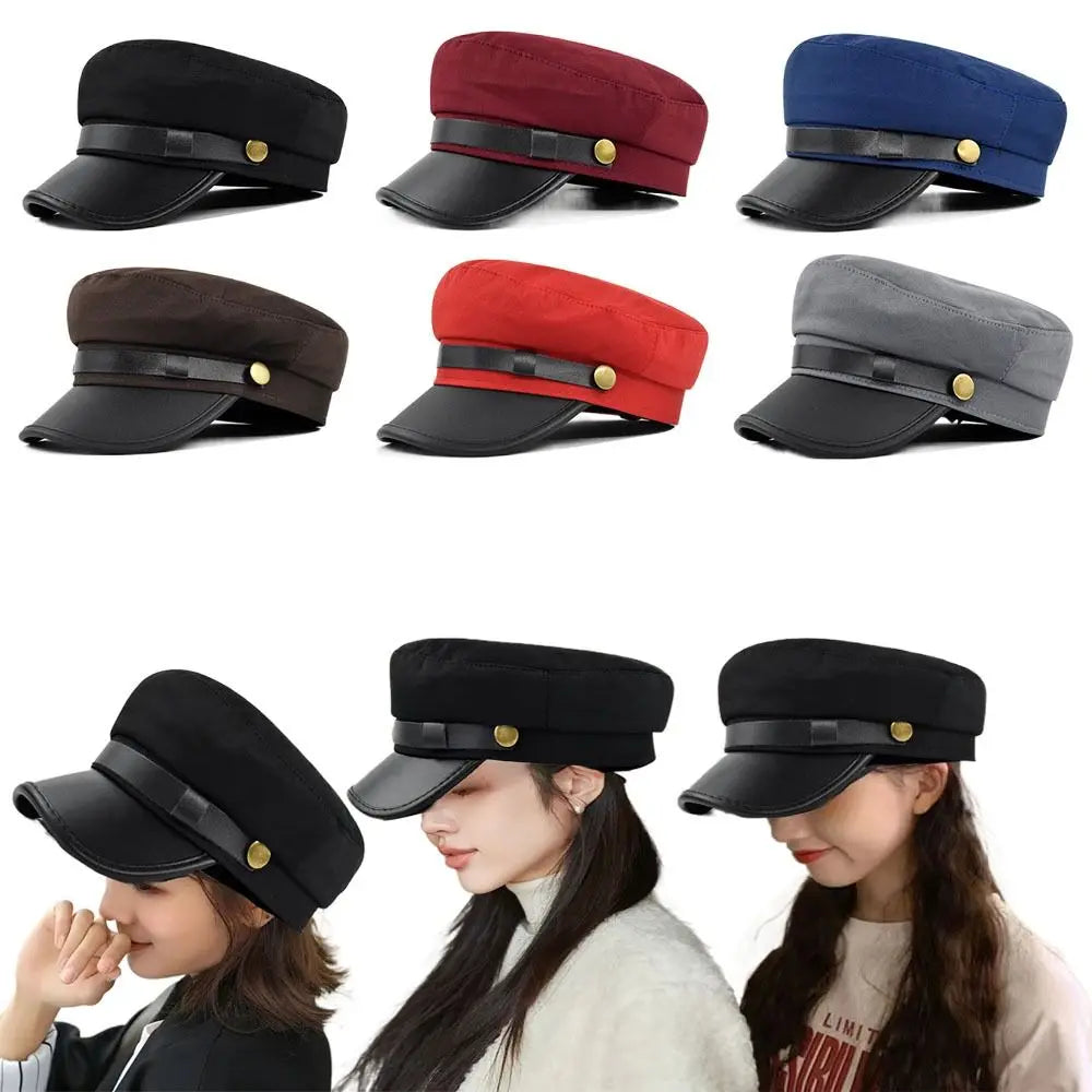 Flat Cap Vintage Navy Cap British Style Octagonal Hat Beret Hats Duck Tongue Cap Newsboy Hat Flat Peaked Caps Women Men Quake