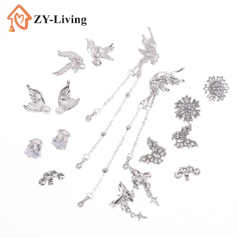 DIY Headphone Decor Clips, Removable Zircon Diameter Buckle Ornaments, Easy Install Earbud Decoration For Wireless Headphones Quake