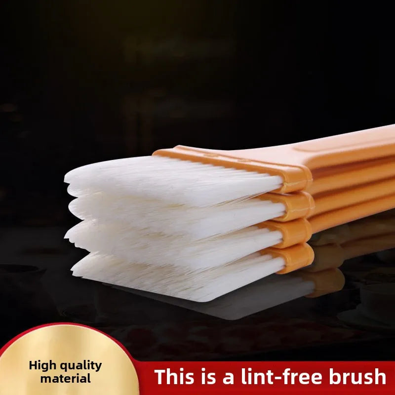 1cps Yellow Handle Oil Brush Pancake Brush Household Barbecue Brush Heat-resistant Small Brush Quake