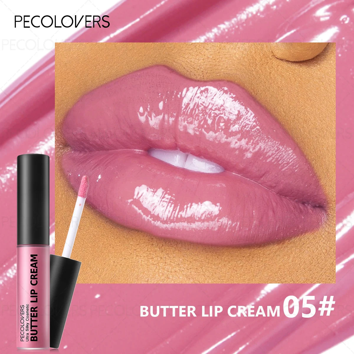 1PC Buttery Short Lip Gloss, Moisturizing Lipstick, High Color Rendering, Suitable for Various Makeup Looks, Lip Cosmetics Quake 05