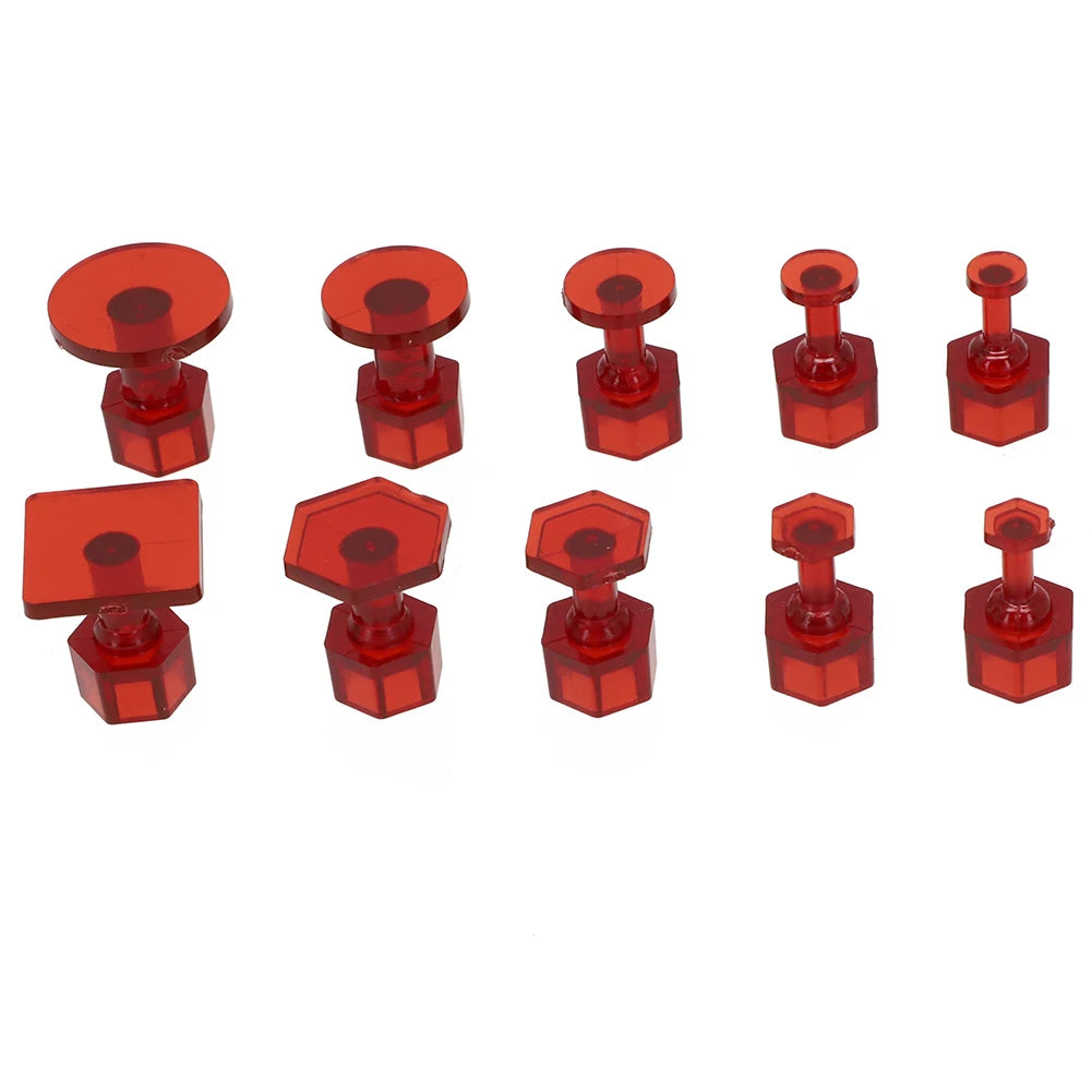 Dent Removal Tools Glue Tabs 10pcs High Quality Multiple Purposes Nylon T Bar Hammer Car Accessories Glue Tabs Quake