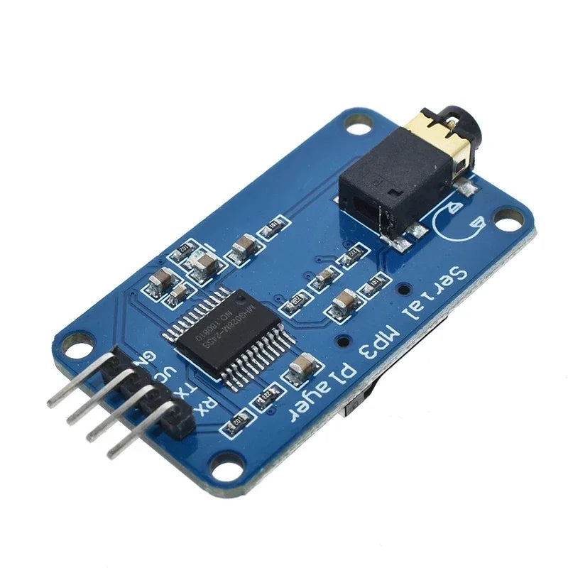 Music Player Module YX5300 UART TTL Serial Control MP3 Support MP3 / WAV Micro SD /SDHC Card For Arduino/AVR/ARM/PIC 3.2-5.2V DC Quake