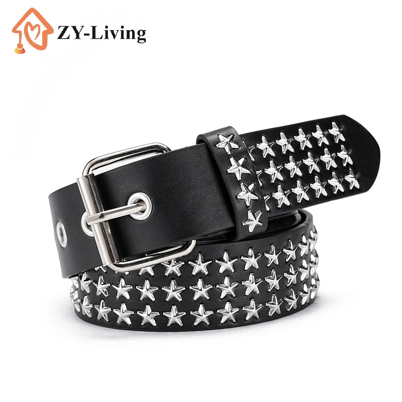 1Pcs Y2K Metal Belt For Men & Women Punk Hardware Jeans Belt Designer Belt Quake