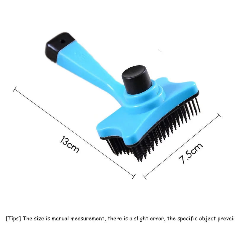 Dog Brush Cat Grooming Brush Self Cleaning Static Free Massage Comb Stable Thicker Bristles Pet Supplies To Remove Loose Fur Quake