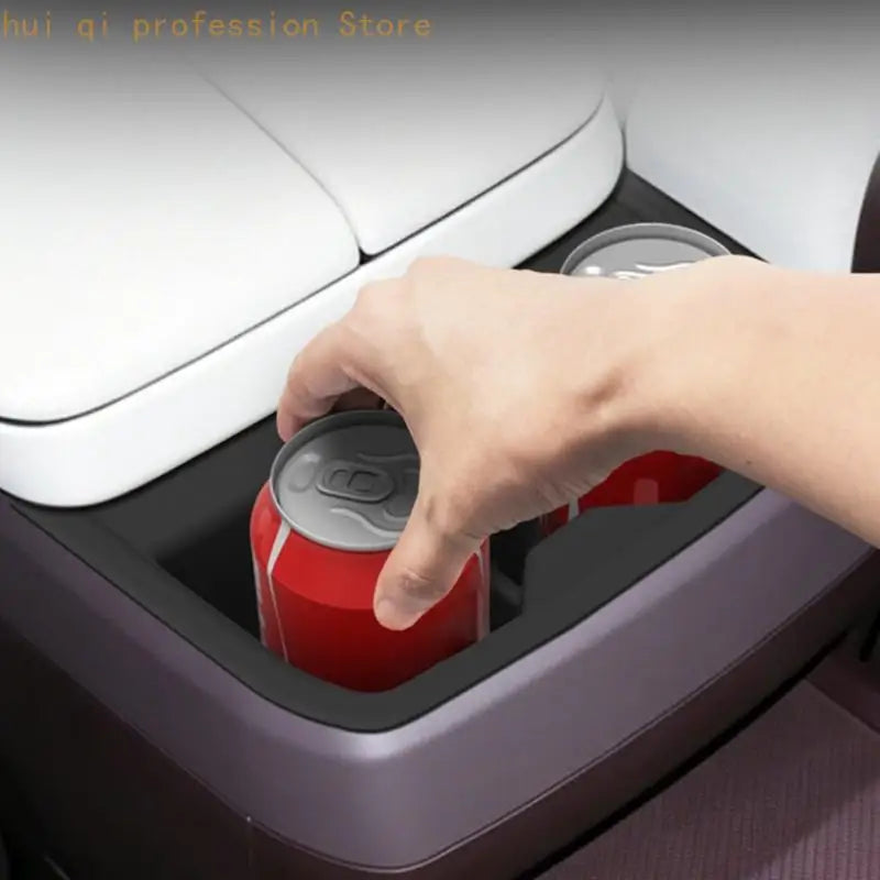 Flexible Rear Armrest Cup Insert for 2027 Rear Console, Black Liner H8WE Quake