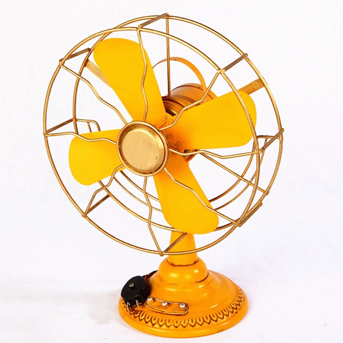 Tabletop Fan Ornament Vintage Style Home Decoration for Shelves Restaurants Quake