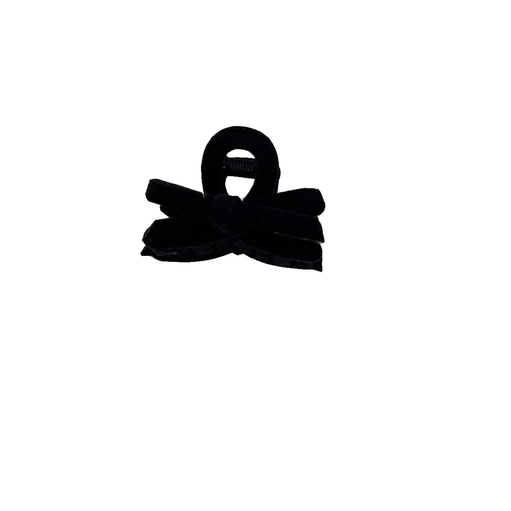 2pcs Korean Retro Velvet Bow Hair Claws Sweet Fashion Hair Side Clips Princess Head Bow Hair Grab Clip Clamp Girls Headwear New Quake