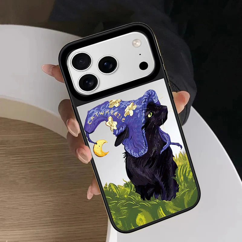 6090486 Mirror Surface Magnetic Phone Case Cover for IPhone 13 14 15 16 17 18 Pro Max Case Quake