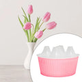 Hydroponic Planter Container with Stable Bottom Self Watering Flower Pot for Tabletop Decorative Indoor Outdoor Planting Quake Pink