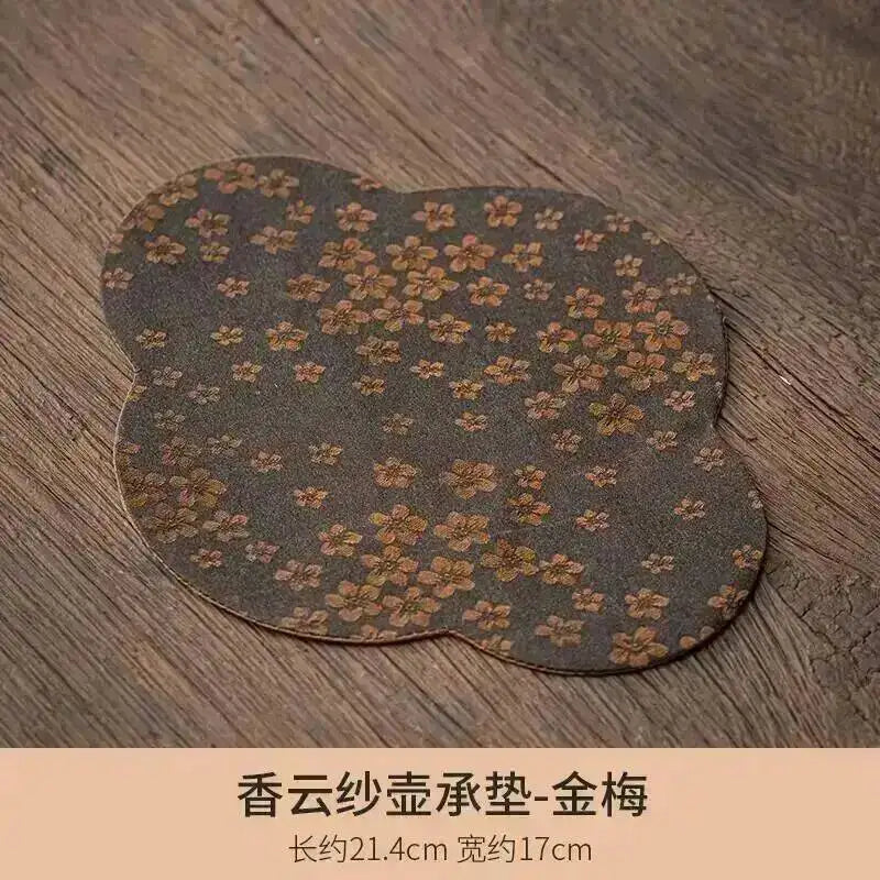 Gauze Double-sided Dry Tea Mat Teapot Mat Chinese Zen Table Flag Tablecloth Tea Mat Tea Ceremony Quake Bearing Pad - Jinmei