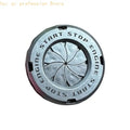 Car Engine Start Button Cover, Round ABS Trim for Interior Styling H8WE Quake Silver CN