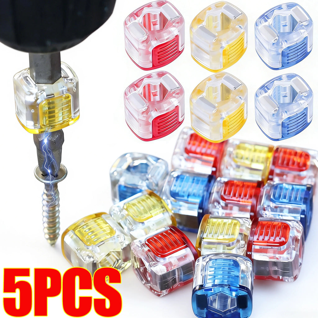 5/1PCS Screwdriver Bit Magnetic Adapter Kit Universal 1/4" Hex Magnetic Ring Screw Holder Magnetic Coil Woodworker Repair Tools Quake